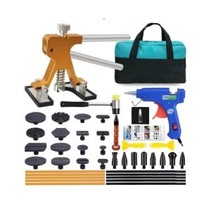 Paintless Dent Repair Kit Golden Lifter Puller Glue Gun Car Hail Damage Tool Set